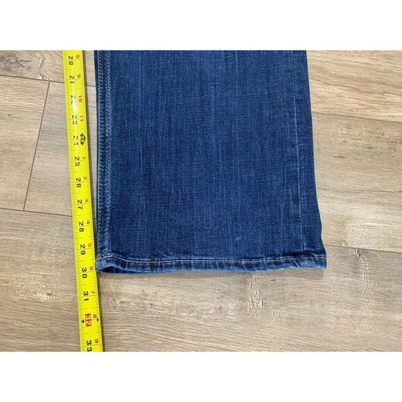 BKE Buckle Seth Mens 40X30 Thick Stitch Stretch Whiskered Blue Denim Jeans - Picture 5 of 9